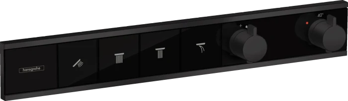 Hansgrohe RainSelect Thermostat Unterputz für 4 Verbraucher mattschwarz