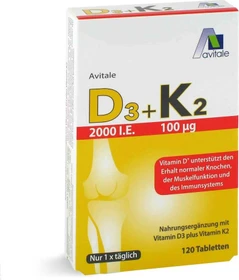 Avitale D3 + K2 Tabletten, 120 Stück