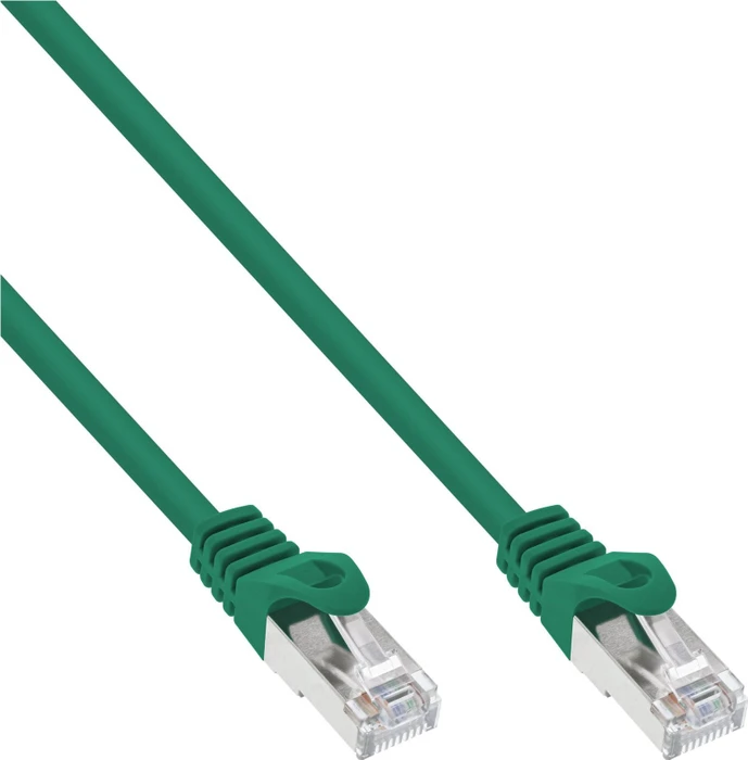 INLINE Patchkabel, SF/UTP, Cat,5e, grün, 0,25m Image