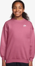 Nike Sportswear Club Fleece Oversize Sweatshirt peony/white (Junior)