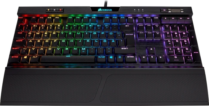 Corsair Gaming K70 RGB MK.2 Low Profile Rapidfire, MX LOW PROFILE RGB SPEED, USB, DE