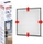 tesa Insect Stop FALT Faltbarer Aluminiumrahmen mit Fenster-Fliegengitter anthrazit (55214-00001-00)
