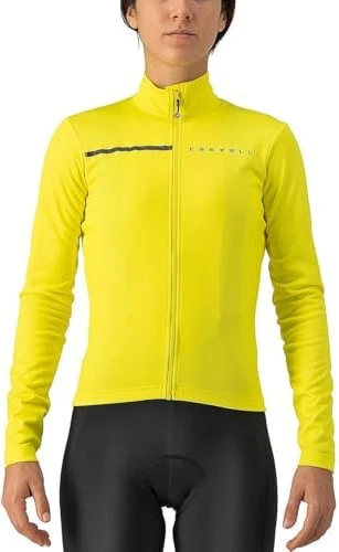 Castelli Sinergia 2 FZ Trikot langarm brilliant yellow/dark gray (Damen)