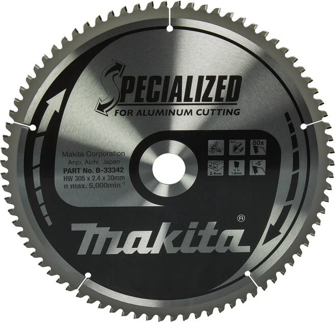 Makita Specialized Kreissägeblatt 80Z, 305x2.4x30mm, 1 Stück