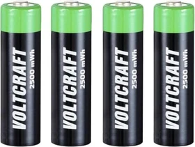 Voltcraft Accu Rechargeable Mignon AA NiZn 1500mAh, 4er-Pack