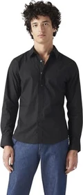 Levi's Battery Housemark Slim Fit Hemd langarm jet black/stretch poplin (Herren)