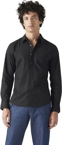 Levi's Battery Housemark Slim Fit Hemd langarm jet black/stretch poplin (Herren)