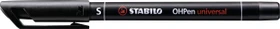 STABILO OHPen universal permanent S schwarz, 10er-Pack
