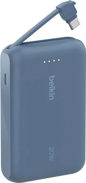 Belkin BoostCharge 10K 20W mit integriertem Kabel blau