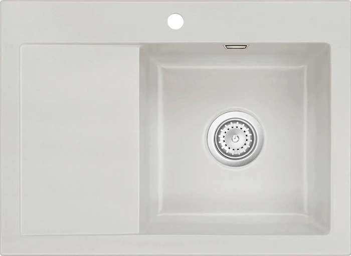 systemceram Mera 70 F Einbau Becken rechts alu