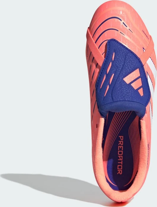 adidas Predator League Fold-Over Tongue FG/MG signal coral/cloud white/beam orange (Junior)