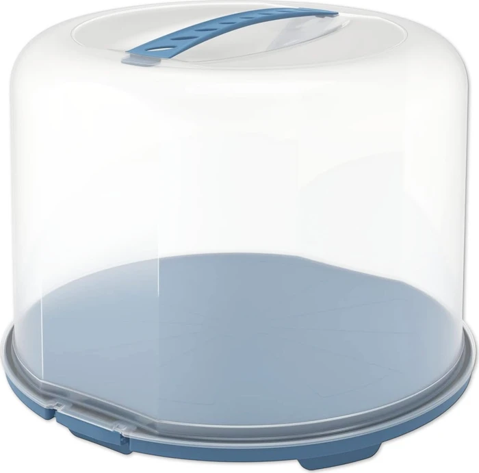Rotho Fresh XL Tortenglocke 26cm hoch Aufbewahrungsbehälter horizon blau