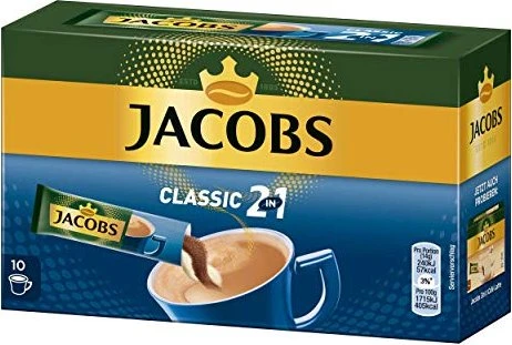 Jacobs 2in1 Löskaffee-Sticks, 140g (10x 14g)