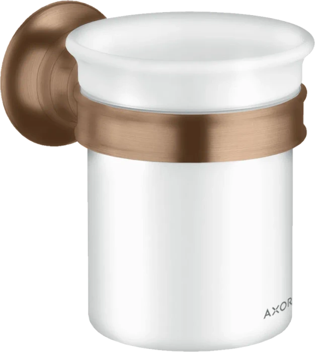Hansgrohe Axor Montreux Zahnputzbecher mit Halter brushed red gold