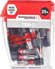 Milwaukee Shockwave Torx Bit 1/4", T20x25mm, 25 Stück