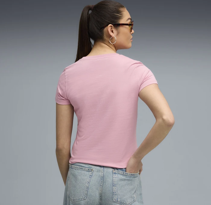 Puma ESS No. 1 Logo T-Shirt kurzarm poised pink