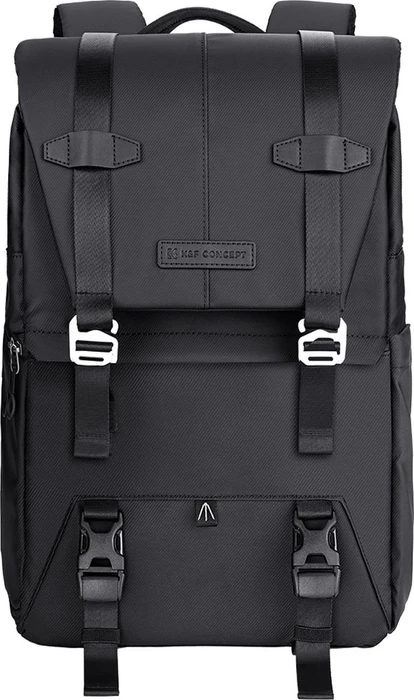 K&F Concept Kameratasche mit Regenschutz für 15,6-Zoll-Laptop, DSLR-Kameras schwarz