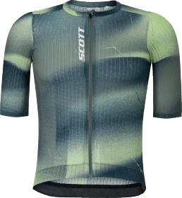 Scott Pro SL Trikot kurzarm tranquil green/acid yellow (Herren)