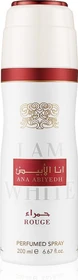 Lattafa Ana Abiyedh Rouge I Am White Deodorant Spray, 200ml