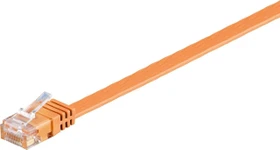 goobay Flach-Patchkabel, Cat6, U/UTP, RJ-45/RJ-45, 1.5m, orange