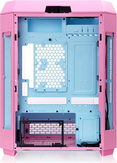 Thermaltake The Tower 600 Bubble Pink, rosa/schwarz, Glasfenster