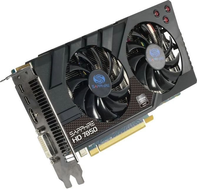 Sapphire Radeon HD 7850, 2GB GDDR5, DVI, HDMI, 2x mDP, lite retail