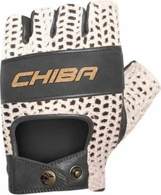 Chiba Pure Nature Fahrradhandschuhe beige/schwarz