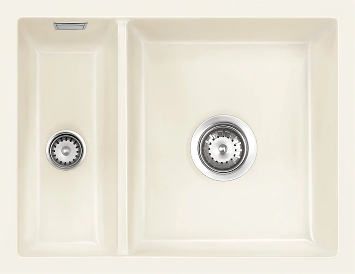 systemceram Mera 60 F/o Einbau Becken rechts magnolie