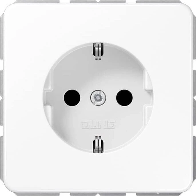 Jung Serie CD SCHUKO Steckdose Thermoplast 16A 250V, alpinweiß