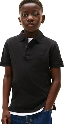 Tommy Hilfiger Essential Regular Fit mit Flag-Stickerei Poloshirt kurzarm (Junior)