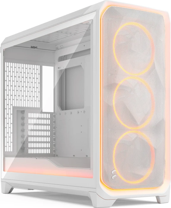 Fractal Design Meshify 3 XL Ambience Pro RGB White TG Clear Tint, weiß, Glasfenster