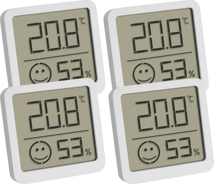 TFA Dostmann Thermo-Hygrometer mit Komfortzone Digital weiß