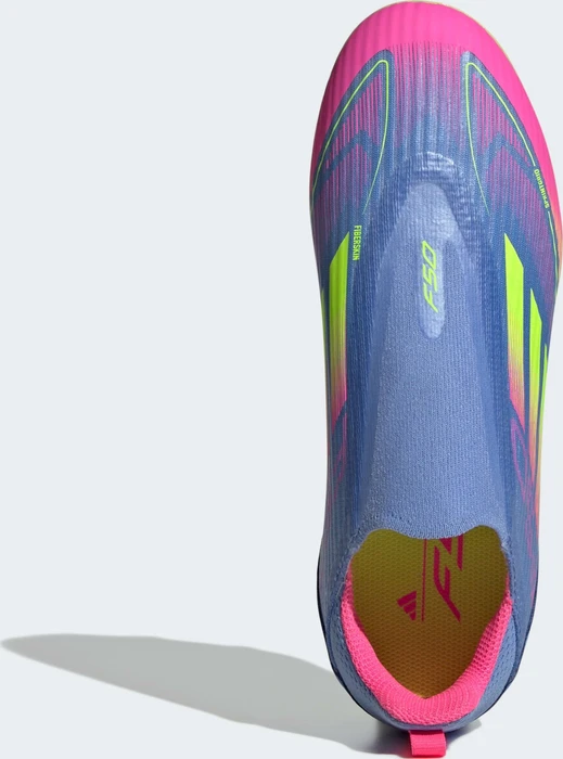 adidas F50 League Laceless FG/MG blue fusion/lucid lemon/lucid pink (Junior)