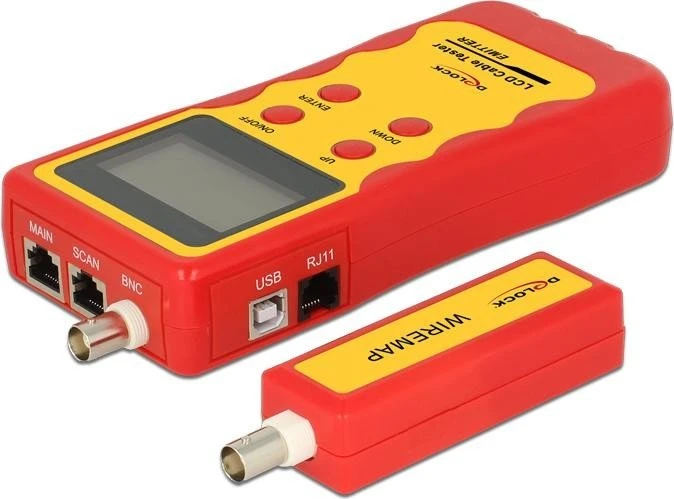 DeLOCK LCD Kabeltester RJ-12/RJ-45/BNC/USB