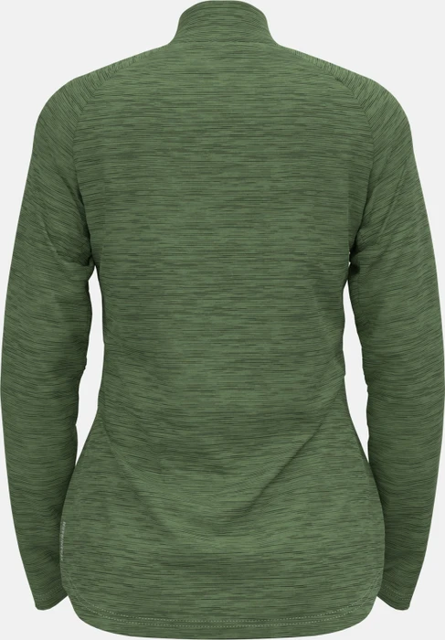Odlo Essentials Ceramiwarm Mid Layer Funktionsshirt langarm matte green melange (Damen)