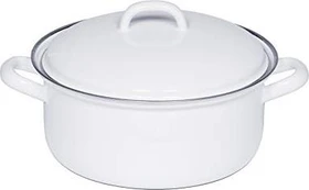 Riess Classic Kasserolle mit Deckel 18cm 1.5l weiß