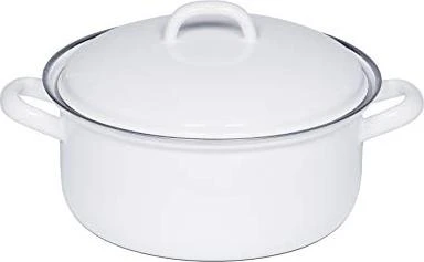 Riess Classic Kasserolle mit Deckel 18cm 1.5l weiß