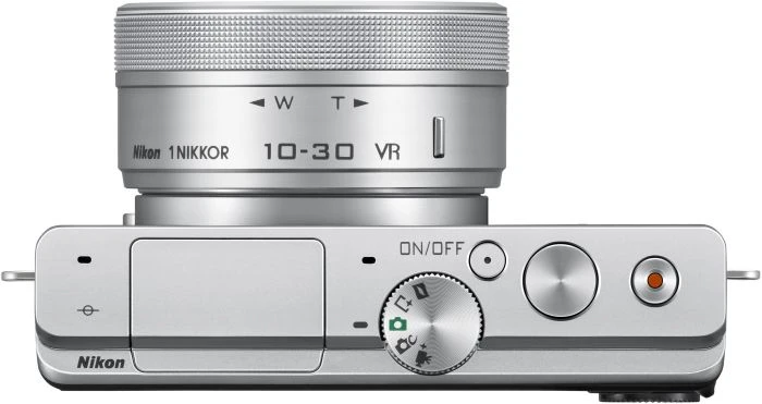 Nikon 1 J4 silber mit Objektiv 1 NIKKOR 10-30mm 3.5-5.6 PD-Zoom VR und 1 NIKKOR 30-110mm 3.8-5.6 VR