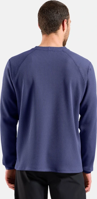 Odlo Cubic Multisport Mid Layer Crew Funktionsshirt langarm skipper blue (Herren)