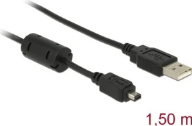 DeLOCK USB 2.0 Kabel, USB-A [Stecker] auf USB Mini-B [Stecker], 1.5m (82208)