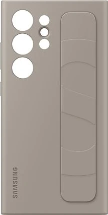 Samsung Silicone Grip Case für Galaxy S24 Ultra taupe