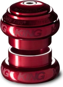 Chris King Sotto Voce NoThreadSet 1 1/8" straight Steuersatz komplett externe Lagerschalen (EC) rot