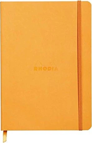 Rhodia Rhodiarama Notizbuch, A5, punktiert, Softcover, orange, 80 Blatt