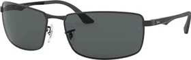 Ray-Ban RB3498 61mm schwarz/polarized grau