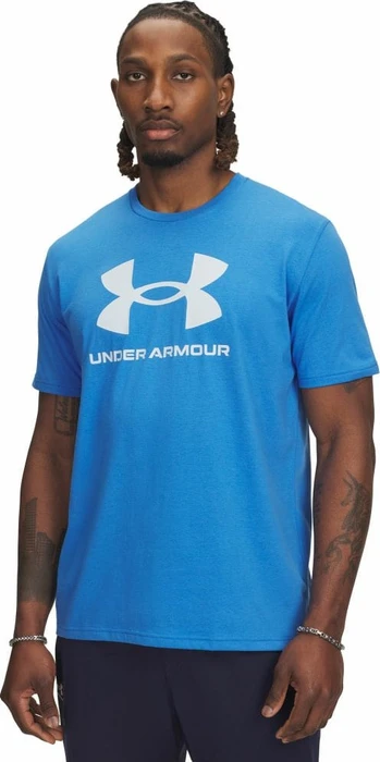 Under Armour Logo Funktionsshirt kurzarm blue atlantis/blue calm (Herren)