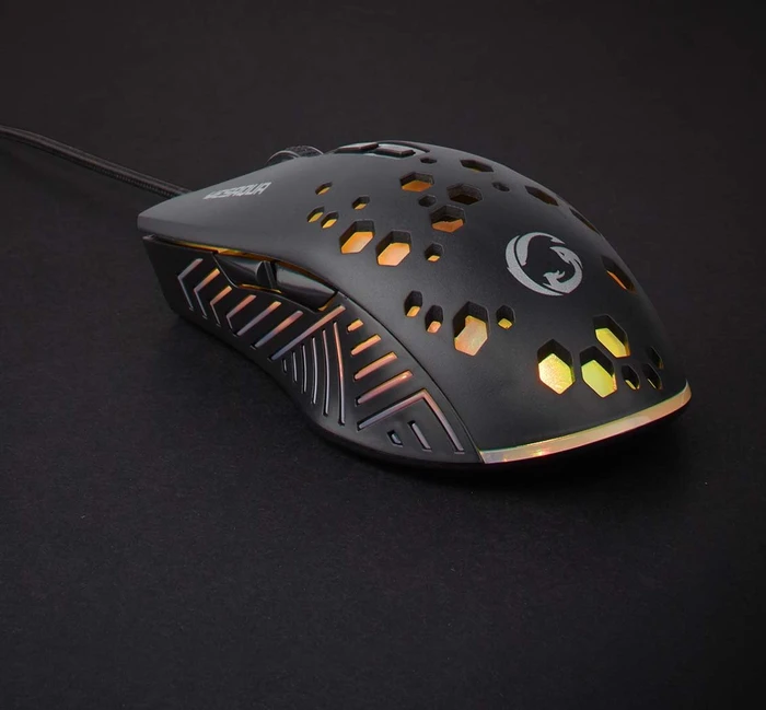 Nedis Wired Gaming Mouse with 12 lighting modes, schwarz, USB