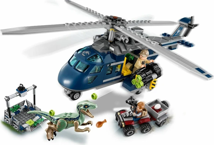 LEGO Jurassic World - Blue's Hubschrauber-Verfolgungsjagd