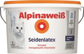Alpina Farben Alpinaweiß Latexfarbe seidenglanz weiß, 5l
