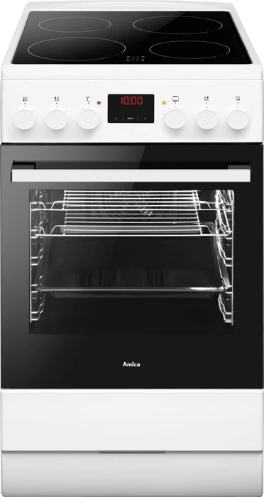 Amica SHC 903 032 W Elektroherd mit Glaskeramik-Kochfeld