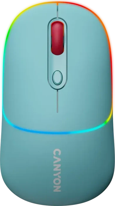 Canyon OnClick 22 / MW-22 Dual-Mode Wireless Mouse türkis, USB/Bluetooth
